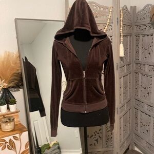 Vintage Juicy Couture velour zip up hoodie